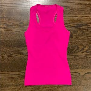 Balenciaga Hot Pink Nylon Tank Top